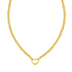 Yellow Gold Polished Build-your-own Charms Jewelry Necklace