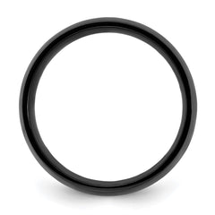 Chisel Cobalt Polished Black IP-plated 8mm Band