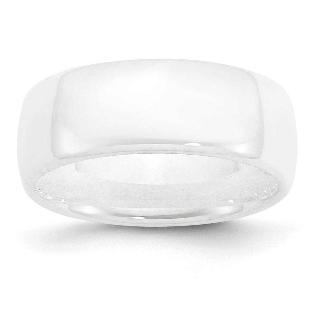 Chisel Ceramic White 8mm Polished Band