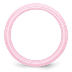 Chisel Ceramic Pink 4mm Polished Band