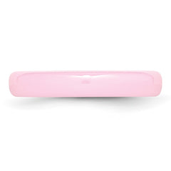 Chisel Ceramic Pink 4mm Polished Band
