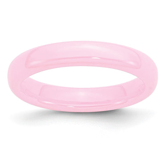 Chisel Ceramic Pink 4mm Polished Band