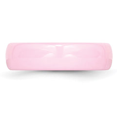 Chisel Ceramic Pink 6mm Polished Band