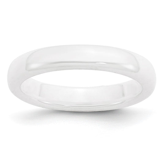 Chisel Ceramic White 4mm Polished Band