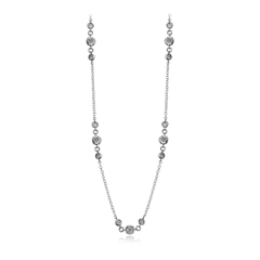 Simon G. Fashion Harmonie Necklace in 18k Gold with Diamonds CH112 WHITE 18K X