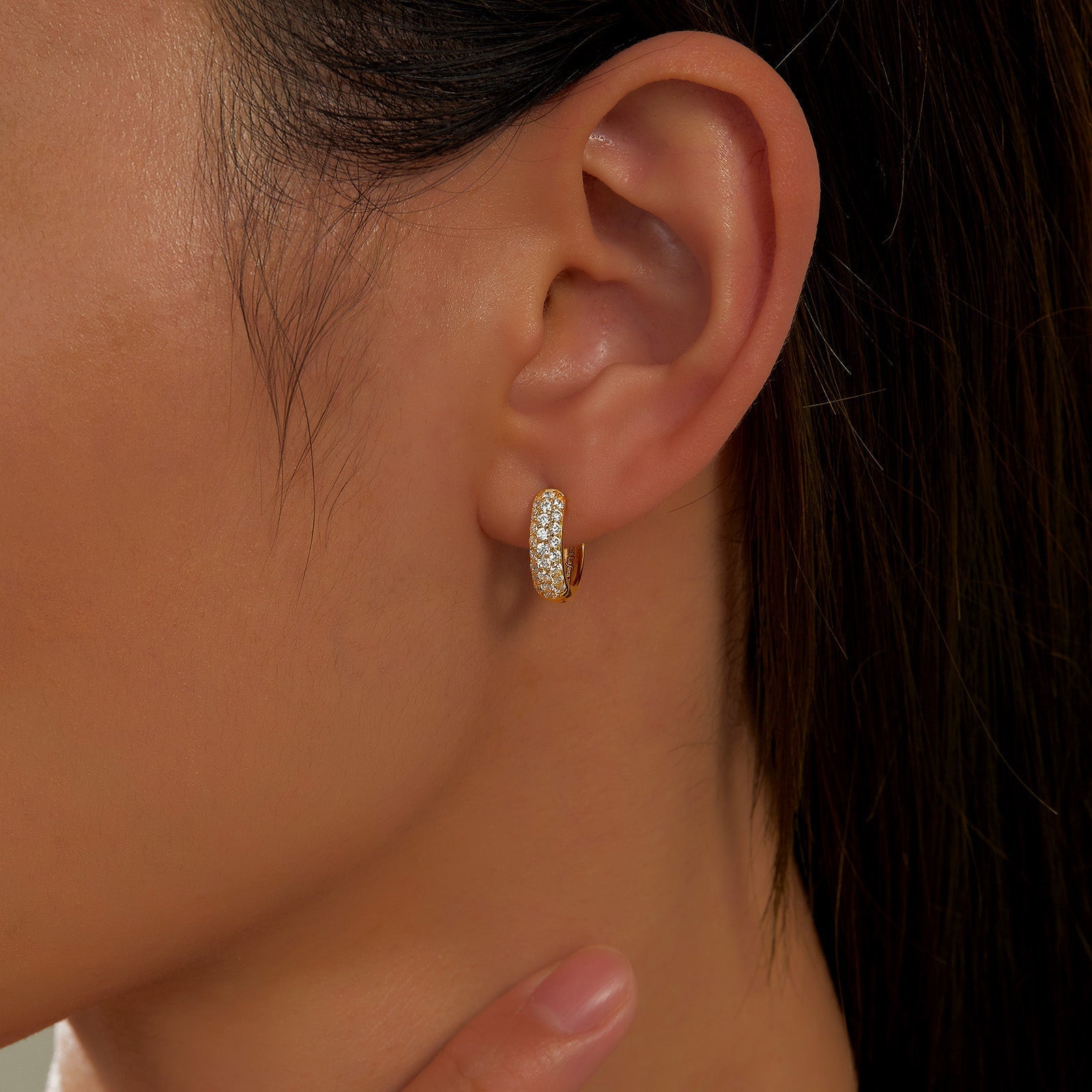 3-row-huggie-hoop-earrings