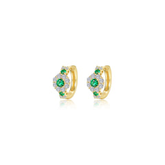 flower-huggie-hoop-earrings