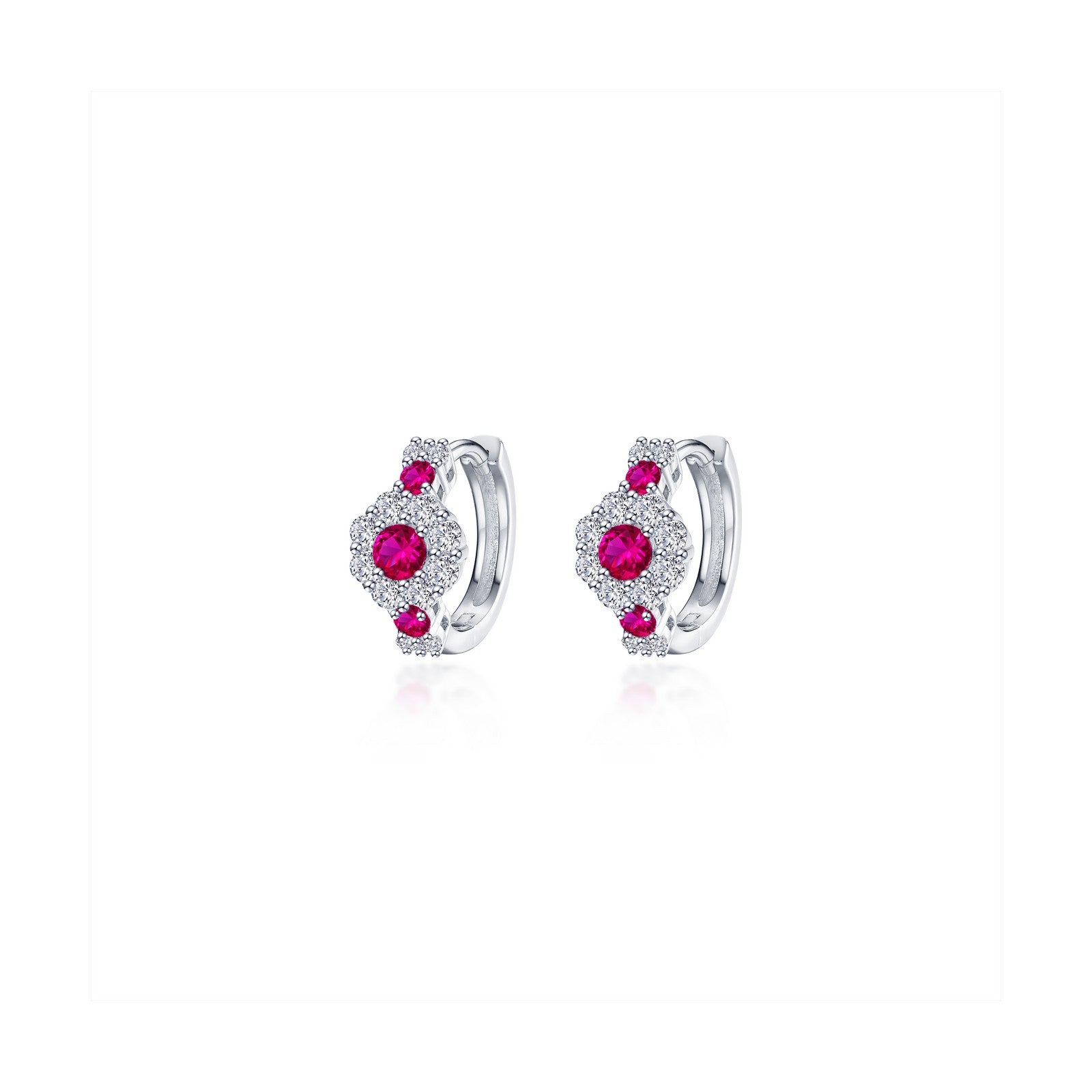 flower-huggie-hoop-earrings