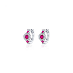 flower-huggie-hoop-earrings