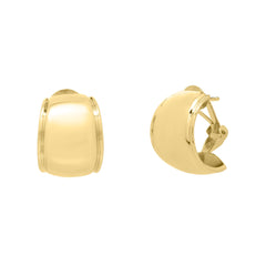 Yellow Gold Satin/ Matte Earring