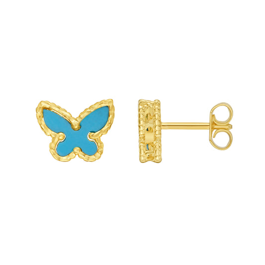 Yellow Gold Polished Primavera Collection Earring