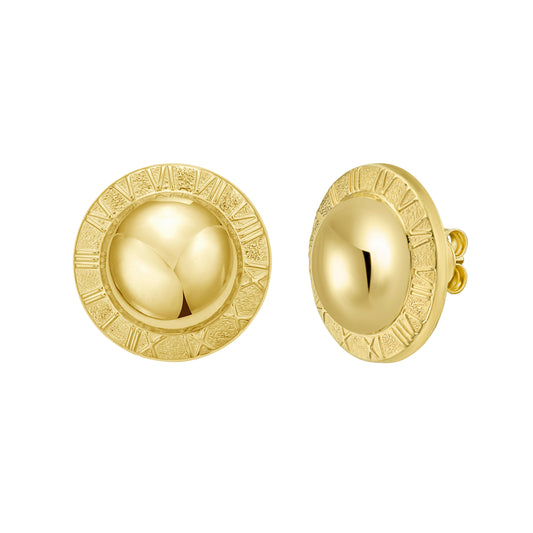 Yellow Gold Combination Earring Eleganza Collection Earring