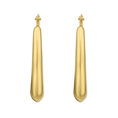 Yellow Gold Polished Hoops Earring