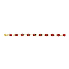 Yellow Gold Enamel Tricolor Bracelets Bracelet