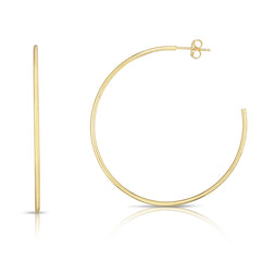 Yellow Gold Polished Polished C-hoop Earring