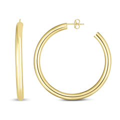 Yellow Gold Polished Polished C-hoop Earring
