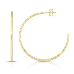 Yellow Gold Polished Polished C-hoop Earring