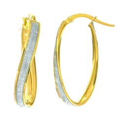 Yellow Gold Glitter Glitter Earrings Earring