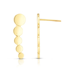 Yellow Gold Polished Ear Climber Earring