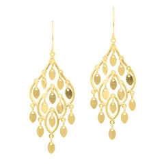Yellow Gold Polished Chandelier Earring
