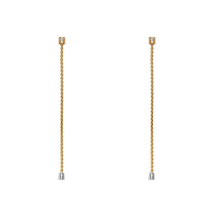 Fope Aria 18ct Yellow Gold 0.09ct Diamond Interchangable Earrings 89203OX_BB_G_XGX_000