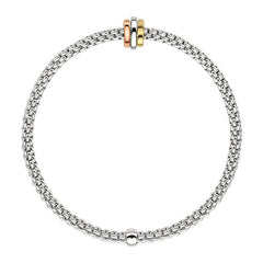 Fope Flex'it Prima 18ct White Gold Bracelet 74408BX_XX_W/XS