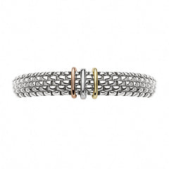 Fope Panorama 18ct White Gold Mixed Rondelle Bracelet FPE-1326/XS