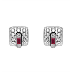 Fope Vendome 18ct White Gold Ruby Stud Earrings 58302OX_B4_B_XXX_000