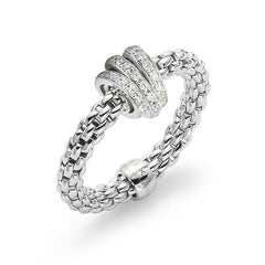 Fope Flex'it Prima 18ct White Gold 0.31ct Diamond Ring 74408AX_PB_B_BBB_00S