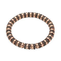 Fope Flex'it Solo 18ct Rose Gold 3.05ct Black Diamond Bracelet 62906B2_BN_R_R3X_00S