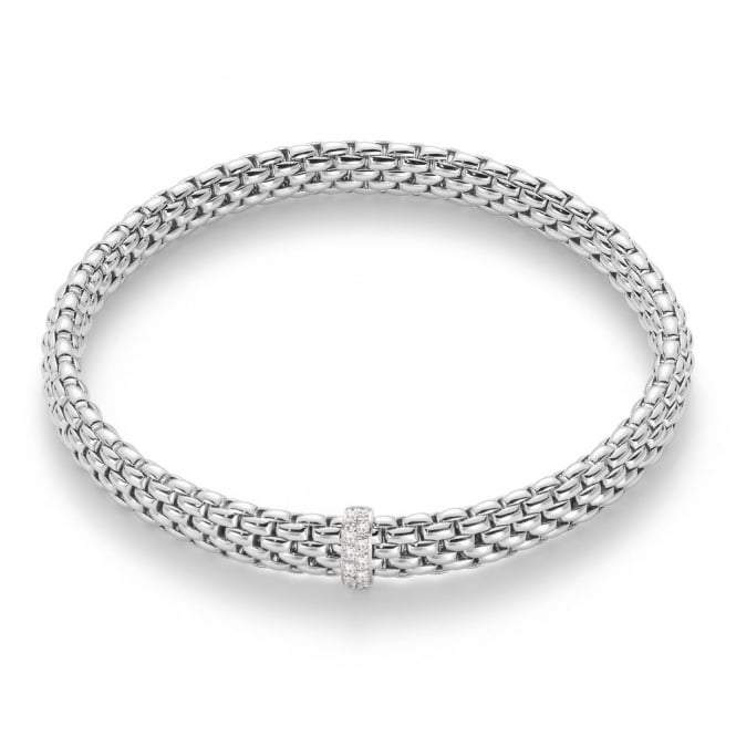 Fope Vendome 18ct White Gold 0.10ct Diamond Bracelet 56002BX_BB_B_XBX_0XS