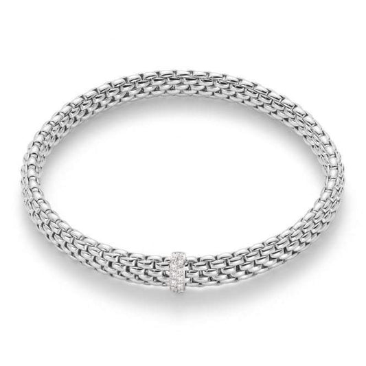 Fope Vendome 18ct White Gold 0.10ct Diamond Bracelet 56002BX_BB_B_XBX_0XS