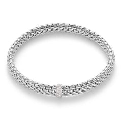 Fope Vendome 18ct White Gold 0.10ct Diamond Bracelet 56002BX_BB_B_XBX_0XS