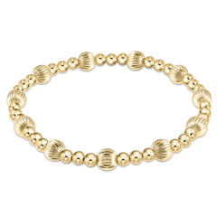 Enewton Dignity Sincerity Pattern 6mm Bead Bracelet - Gold BDIGSINPG6