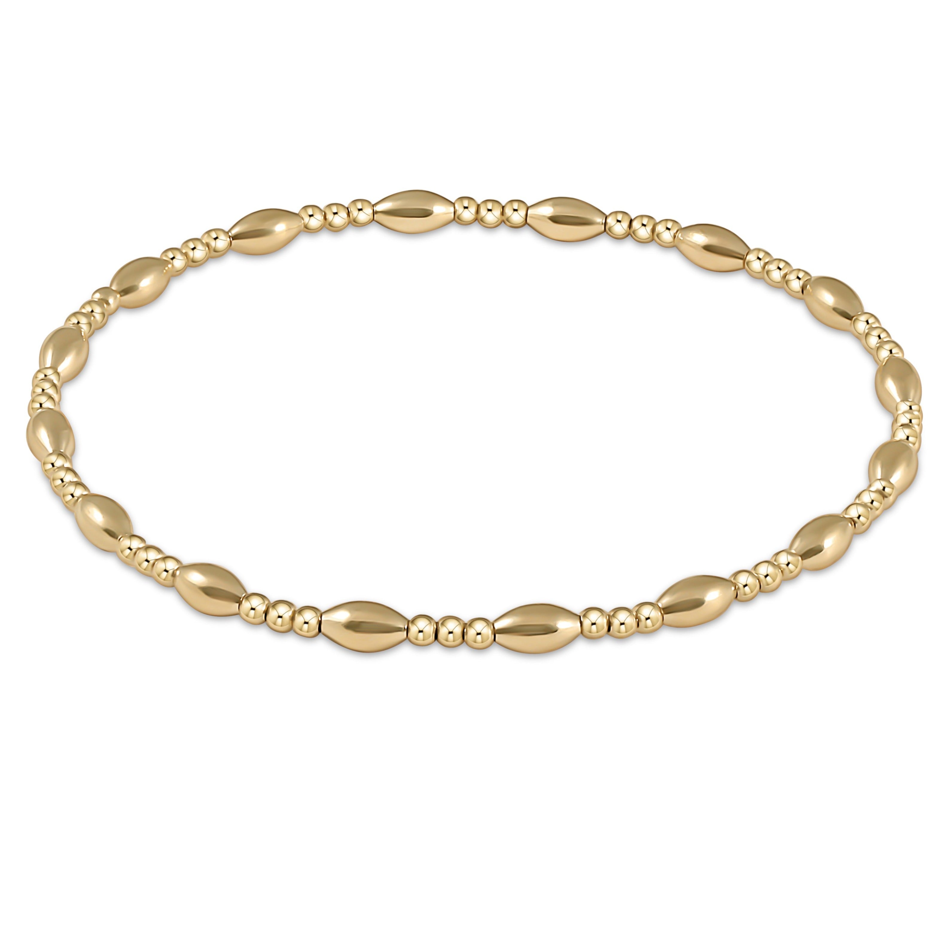 Enewton Harmony Sincerity Pattern 2mm Bead Bracelet - Gold BHARSINP2G