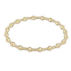 Enewton Classic Sincerity Pattern 4mm Bead Bracelet - Gold BCLSINPG4