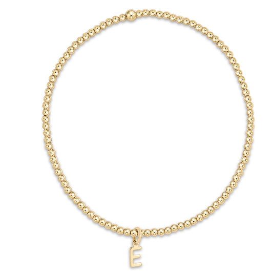 Enewton Classic Gold 2mm Bead Bracelet - Respect Gold Charm BCLG2RESPGA
