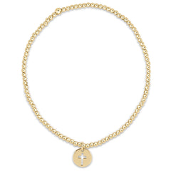 Enewton Classic Gold 2mm Bead Bracelet - Blessed Small Gold Disc BCLG2BLESMGD