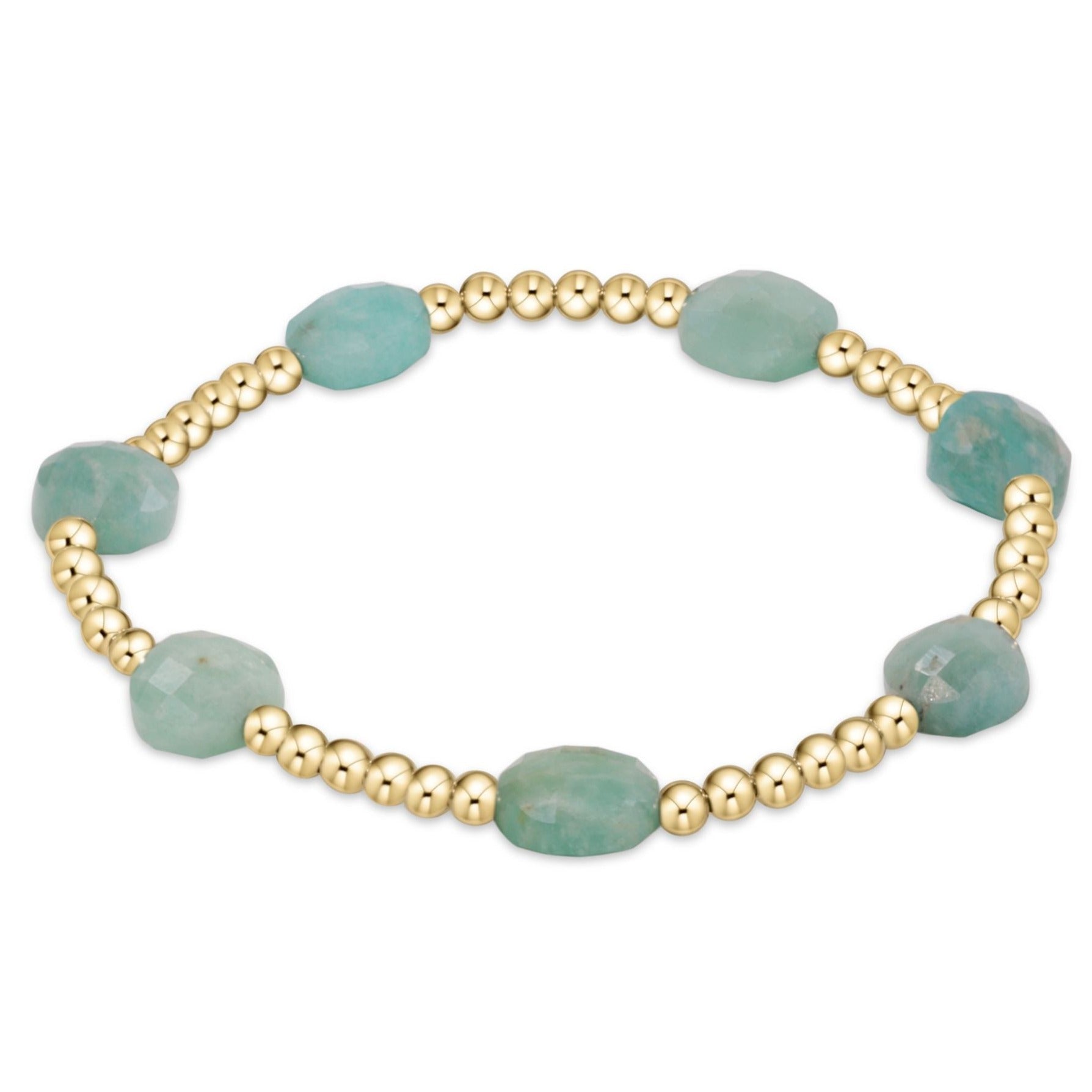 Enewton Admire Gold 3mm Bead Bracelet - Amazonite BADG3AMZ