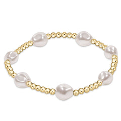 Enewton Admire Gold 3mm Bead Bracelet - Pearl BADG3PE