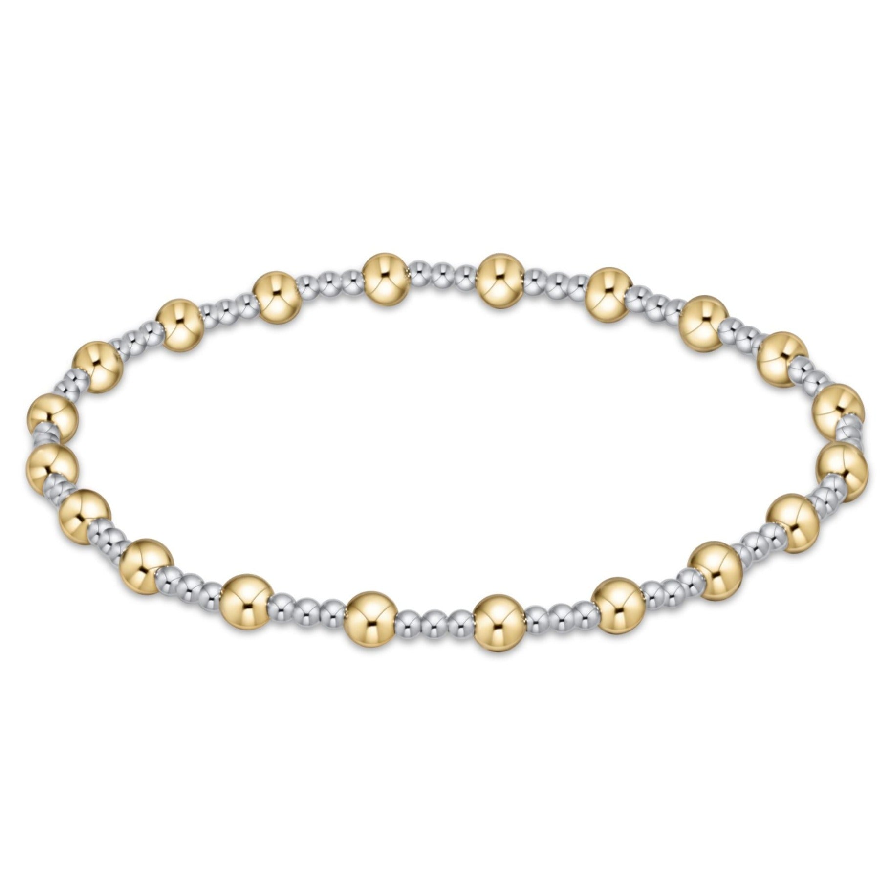 Enewton Classic Sincerity Pattern 4mm Bead Bracelet - Mixed Metal BCLSINPMXM4