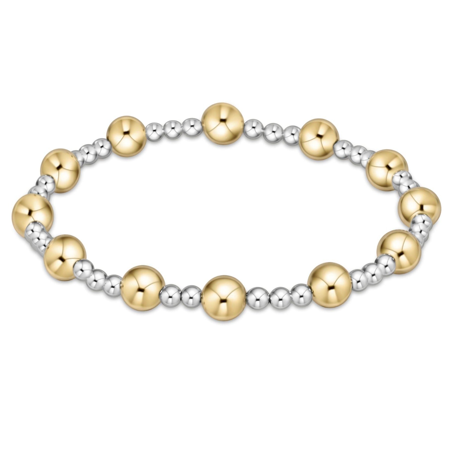 Enewton Classic Sincerity Pattern 6mm Bead Bracelet - Mixed Metal BCLSINPMXM6