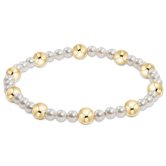 Enewton Pearl Sincerity Pattern 4mm Bead Bracelet - 6mm Gold BPESIN4PG6