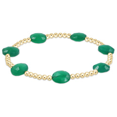 Enewton Admire Gold 3mm Bead Bracelet - Green Onyx BADG3GOX