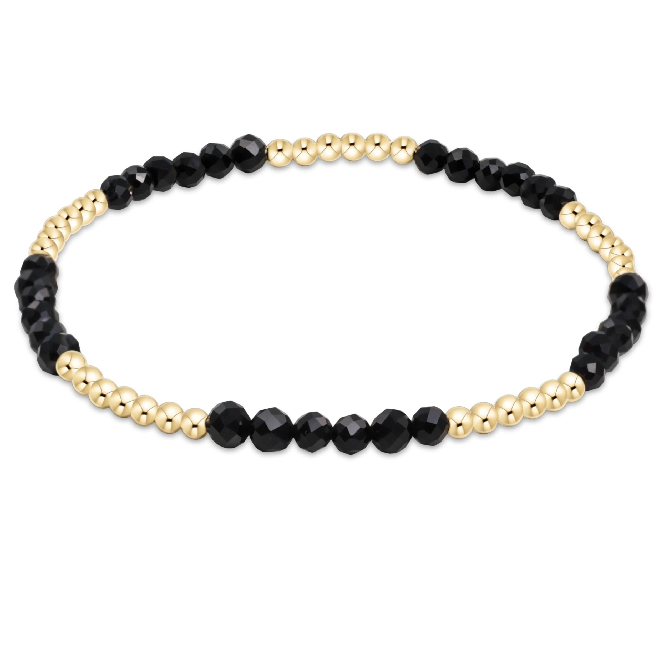 Enewton Blissful Pattern 2.5mm Bead Bracelet - Faceted Onyx BBLFP25FOX