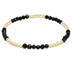 Enewton Blissful Pattern 2.5mm Bead Bracelet - Faceted Onyx BBLFP25FOX