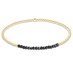 Enewton Gold Bliss 2mm Bead Bracelet - Faceted Hematite BGBL2FHEM
