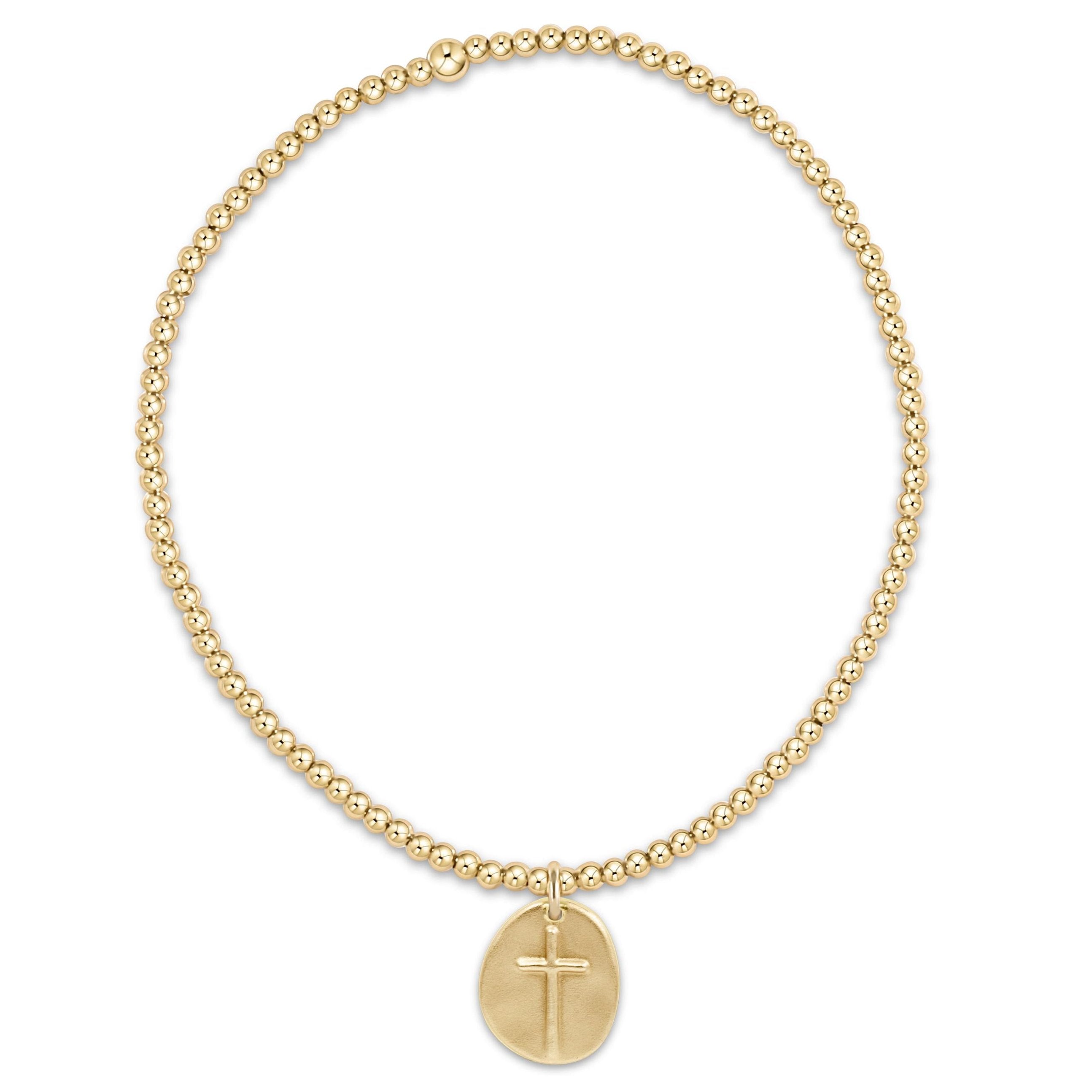 Enewton Classic Gold 2mm Bead Bracelet - Inspire Small Gold Charm BCLG2INSSMG