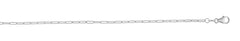 White Gold Polished Paperclip Link Necklace