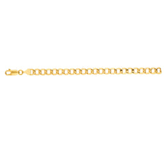 Yellow Gold Polished Lite Curb Necklace